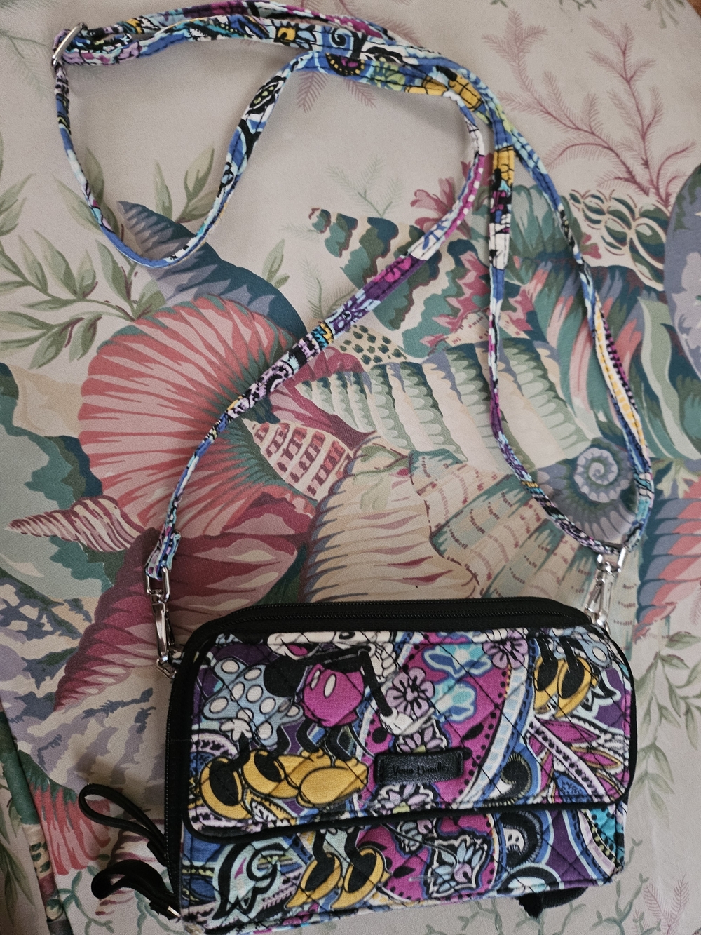 Vera Bradley Disney Mickie Minnie Mouse Wallet Crossbody Bag